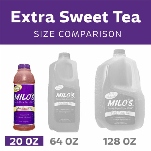 Milo's® Extra Sweet Iced Tea Bottle Perspective: right