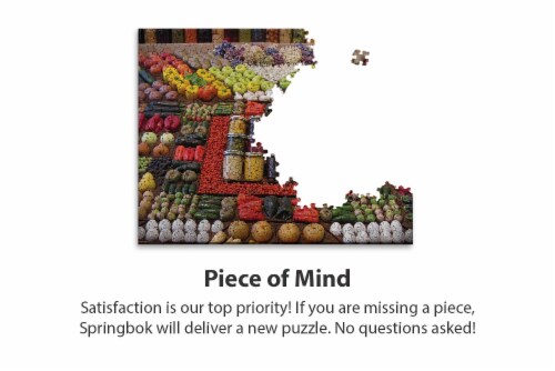 Springbok's 1000 Piece Jigsaw Puzzle Farm Fresh - Made in USA Perspective: right
