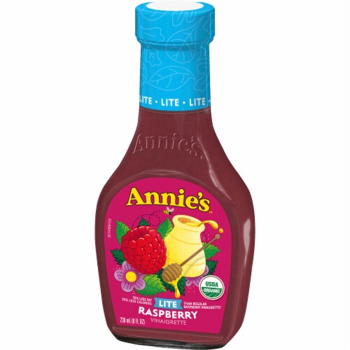 Annie's Organic Lite Raspberry Vinaigrette Dressing Perspective: right