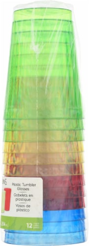 Sensations Plastic Fluted Tumbler Glasses - 8 pk Perspective: right
