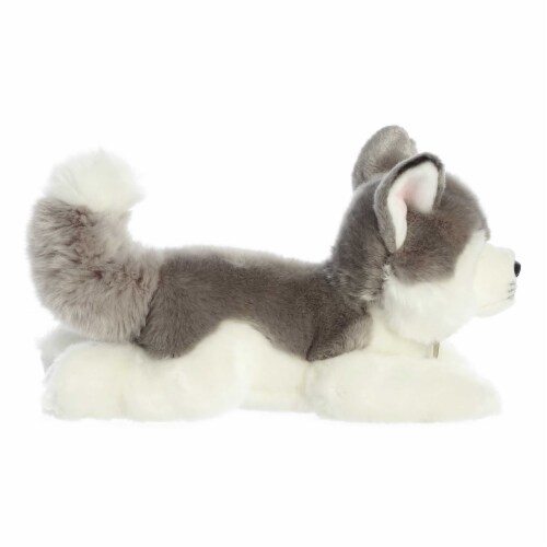 Aurora Medium Gray Miyoni 11 inch Husky Realistic Stuffed Animal, One ...