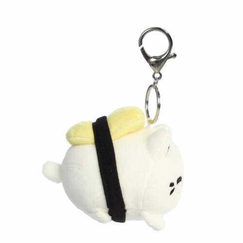 Aurora Mini White Tasty Peach 3.5 inches Tamago Sushi Meowchi Keychain ...