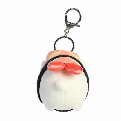 Aurora Mini White Tasty Peach 3.5 inches Shrimp Sushi Meowchi Keychain ...