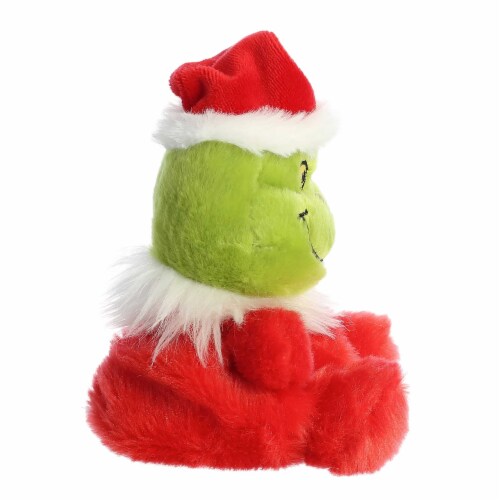 Aurora Mini Red Dr. Seuss Palm Pals 5 inch Santa Grinch Whimsical Stuffed Animal Perspective: right