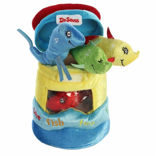 Aurora - Dr Seuss - 8 Inch Dr. Seuss Fish Playset Plush Red Blue Yellow ...