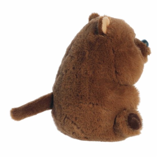Aurora Mini Brown Rolly Pet 5inches Quinn Quokka Round Stuffed Animal ...