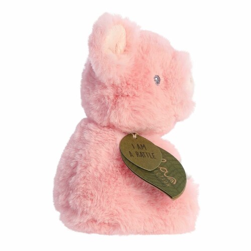 ebba Small Pink Eco ebba 6 inch Piglet Rattle Eco-Friendly Baby Stuffed ...