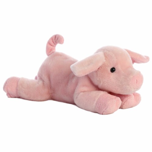 Aurora Medium Pink Flopsie 12 inch Pickles Piglet Adorable Stuffed Animal, One Size - Kroger