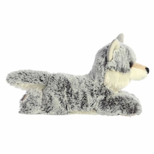 Aurora Small Gray Mini Flopsie 8 inch Winter Wolf Adorable Stuffed ...