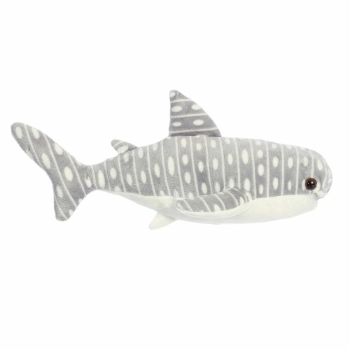 Aurora Medium Grey Flopsie 12 inch Whale Shark Adorable Stuffed Animal ...