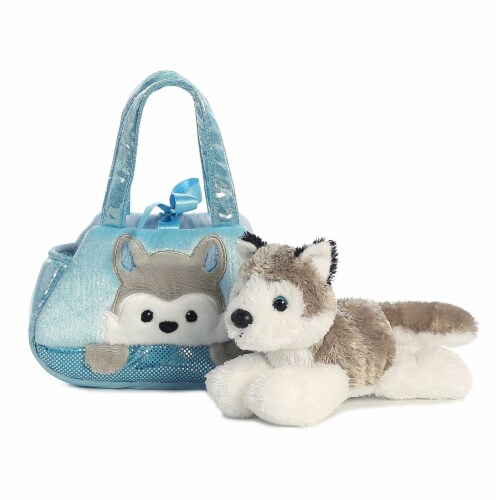 Peek A Boo Husky Stuffed Animal Purse by Aurora 1 Harris Teeter