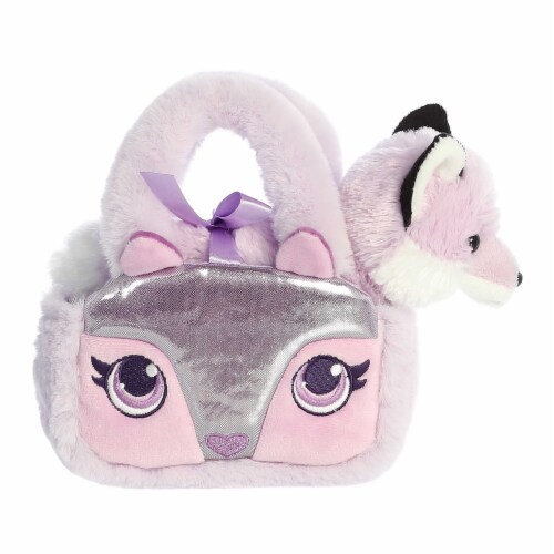 Aurora Small Purple Fancy Pals 8 inch Glitter Fox Fashionable Stuffed ...