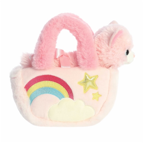 Aurora Small Pink Fancy Pals 7 inch Pastel Rainbow Fashionable Stuffed ...