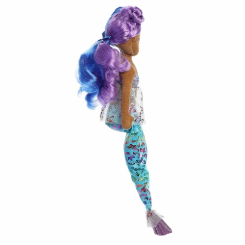 Aurora Large Blue Sea Sparkles Flutter Fashion Sparkles 18 inches Aurelia Stuffed Doll, One Size ...