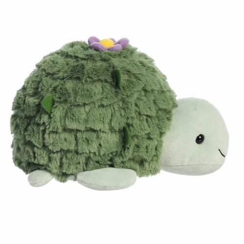 Aurora Small Green Cactus Kingdom 7.5 inches Cactus Turtle Whimsical Stuffed Animal, One Size ...