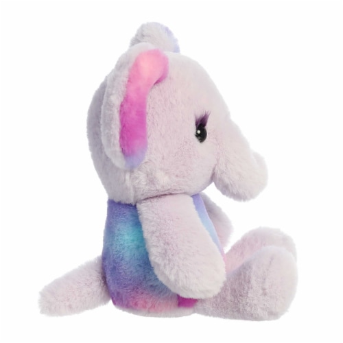 Aurora Small Multicolor Sweet Pop 9 inch Taro Elephant Colorful Stuffed ...