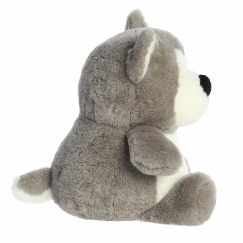 Aurora Medium Gray Stubez 11 inches Hero Husky Adorable Stuffed Animal ...