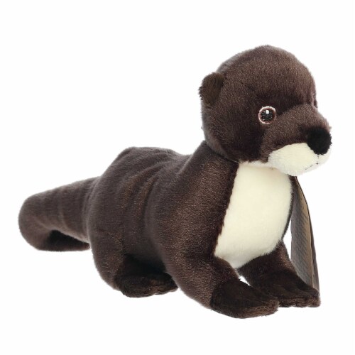 Aurora Small Brown Eco Nation Eco Softies 8 inches River Otter Eco-Friendly Stuffed Animal, One ...