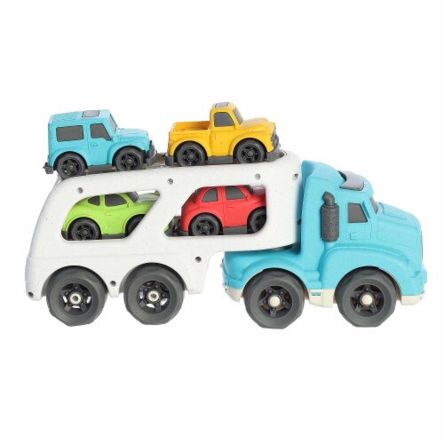 Aurora Toys Large Blue Wheatley 14 inch Car Hauler Versatile Toy Perspective: right