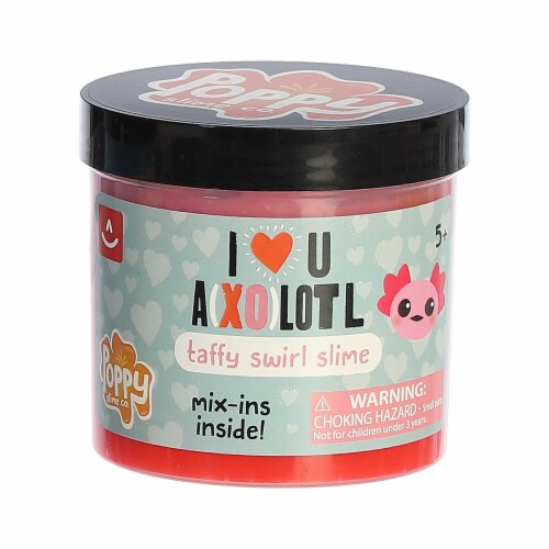 Aurora Toys Mini Pink Poppy Slime Co. 11.3oz I ♥️ U Axolotl Slime Gooey ...
