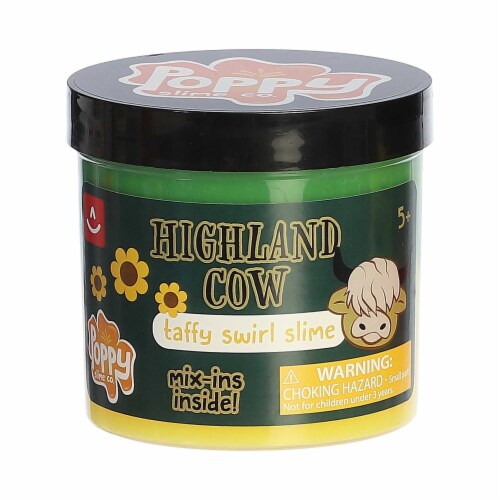 Aurora Toys Mini Green Poppy Slime Co. 11.3oz Highland Cow Slime Gooey ...