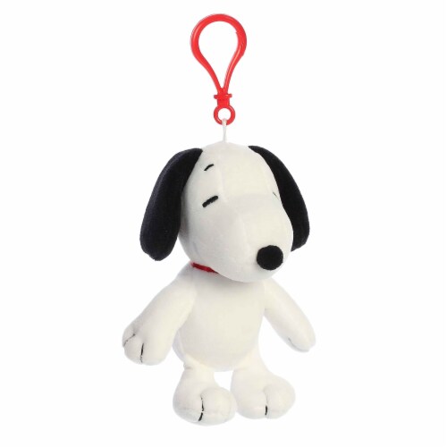 Aurora Mini White Peanuts 5 Inch Snoopy Keychain Timeless Stuffed ...