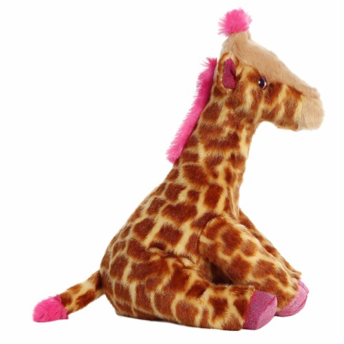 Aurora Medium Pink Destination Nation 12 inch Giraffe Pink Adventurous ...