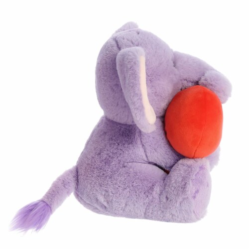 Aurora Medium Purple Valentine Heart Huggers 10 inches Adora Elephant ...