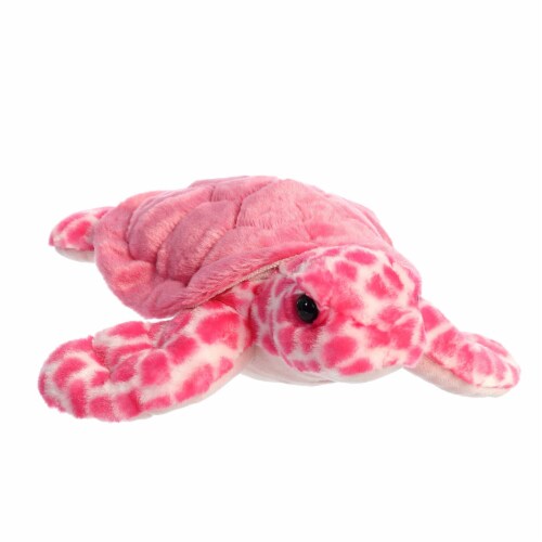 Aurora Medium Pink Destination Nation 12 inch Sea Turtle Pink Adventurous Stuffed Animal, One ...