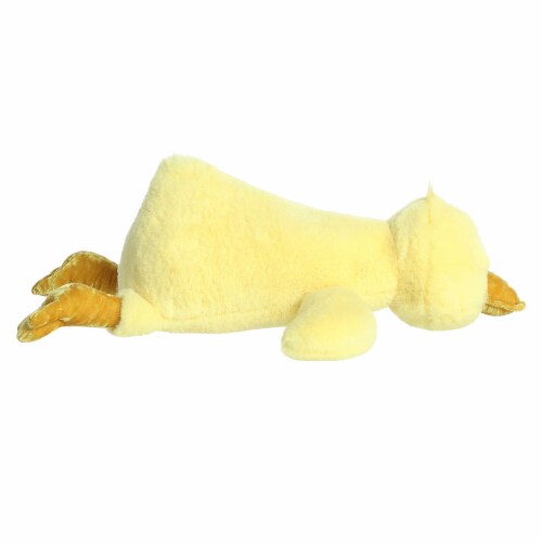 Aurora Large Yellow Snoozles 19 inch Duck Laid-back Stuffed Animal, One ...