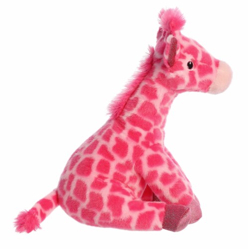 Aurora Medium Pink Destination Nation 12 inch Pink Giraffe Adventurous ...