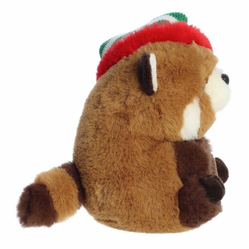 Aurora Mini Brown Rolly Pet 5 inch Romi Red Panda Festive Stuffed Animal, One Size - Harris Teeter