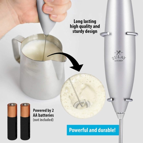 Zulay Kitchen MILK BOSS Milk Frother With Stand - Cloud, 1 - Foods Co.