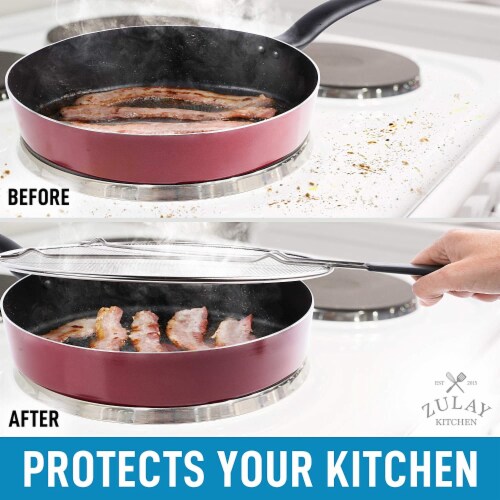 Zulay Kitchen Splatter Screen - 9.84 inch Small Perspective: right