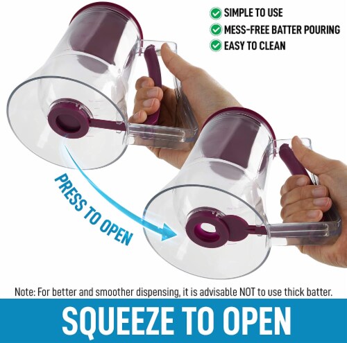 Zulay Kitchen Pancake Batter Dispenser - 4 Cup Perspective: right