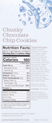 Pamela's® Gluten Free Chunky Chocolate Chip Cookies Perspective: right