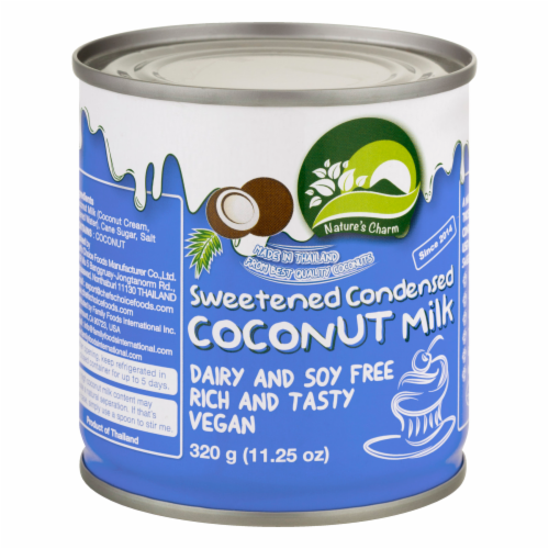 Nature's Charm Dairy-Free Sweetened Condensed Coconut Milk Perspective: right