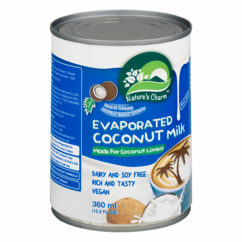 Nature's Charm Dairy-Free & Soy-Free Vegan Evaporated Coconut Milk Perspective: right