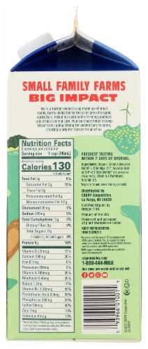 Organic Valley® Family First™ 2% Reduced Fat Milk with DHA and Omega 3 Perspective: right