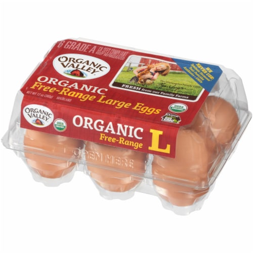 Organic Valley® Free Range Large Brown Eggs Perspective: right