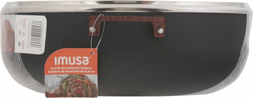 IMUSA 6.9-Quart Ceramic Nonstick Caldero with Glass Lid - Red