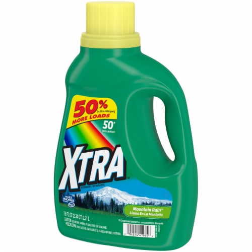 Xtra Mountain Rain Liquid Laundry Detergent Perspective: right