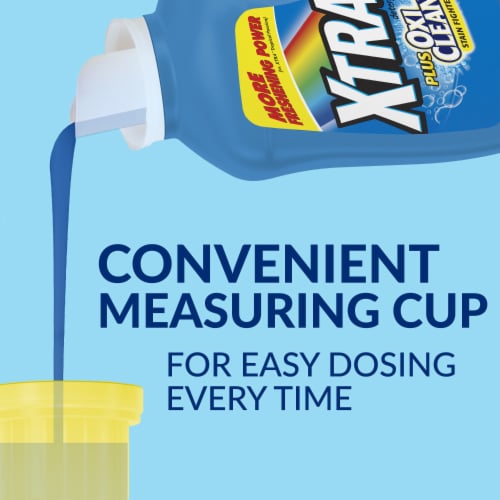 XTRA Plus OxiClean Stain Fighters Crystal Clean Liquid Laundry Detergent Perspective: right