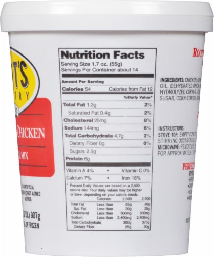 Root's Poultry Shredded Chicken Sandwich Mix Perspective: right