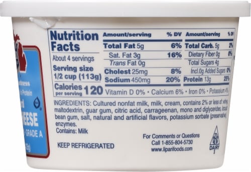 Michigan Large Curd Cottage Cheese Perspective: right