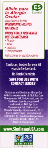 Similasan® Allergy Eye Relief™ Eye Drops Perspective: right