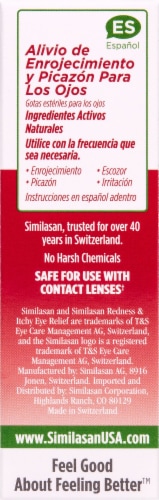 Similasan Redness & Itchy Eye Relief Drops Perspective: right