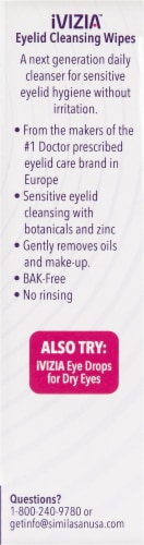 iVIZIA™ Eyelid Cleansing Wipes Perspective: right