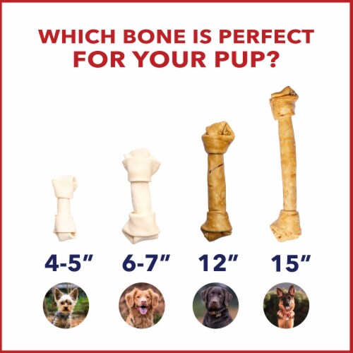 Pet Factory Made in USA Beefhide Bones Chicken Flavored - 6", 12 Count Perspective: right