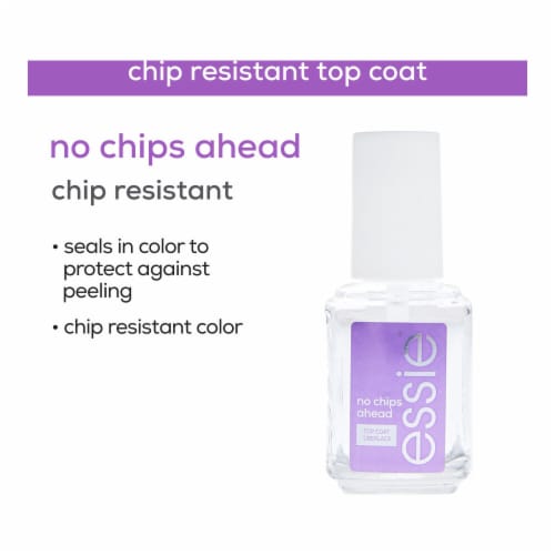 Essie Nail Care Vegan Clear Top Coat No Chips Ahead Perspective: right